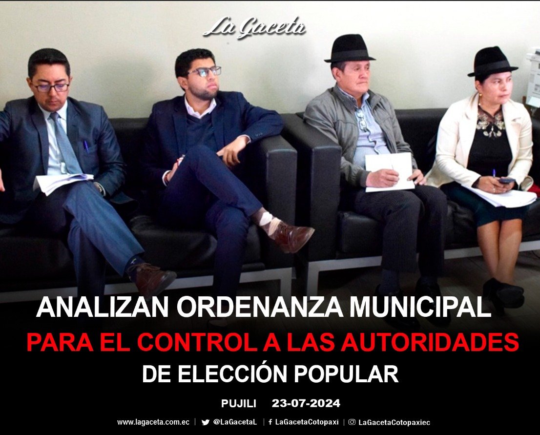 Analizan ordenanza municipal para el control a las autoridades de elección popular