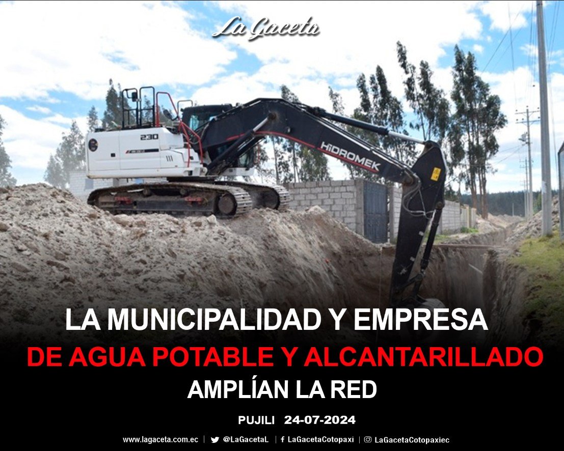 LA MUNICIPALIDAD Y EMPRESA DE AGUA POTABLE Y ALCANTARILLADO AMPLÍAN LA RED