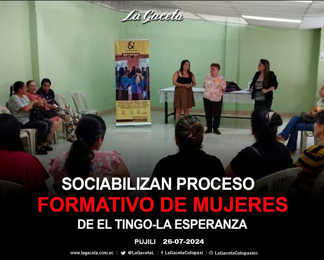 SOCIABILIZAN PROCESO FORMATIVO DE MUJERES DE EL TINGO-LA ESPERANZA