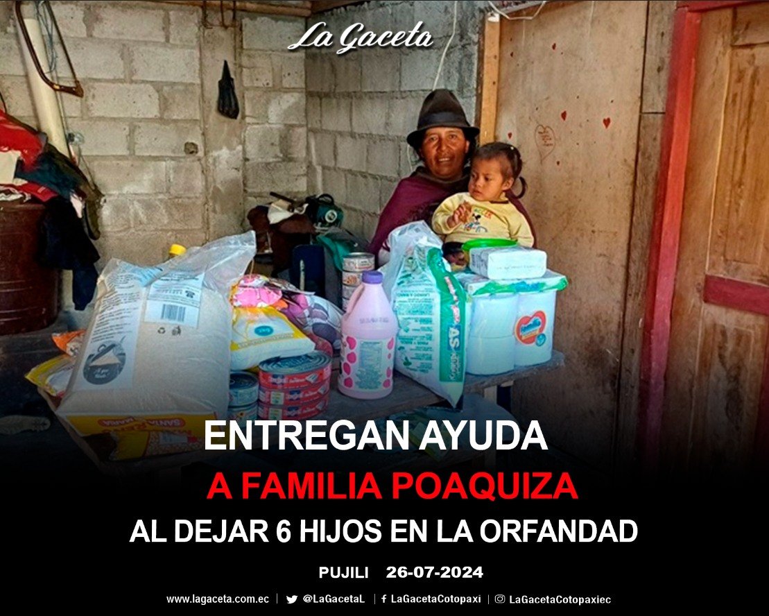 ENTREGAN AYUDA A FAMILIA POAQUIZA AL DEJAR 6 HIJOS EN LA ORFANDAD