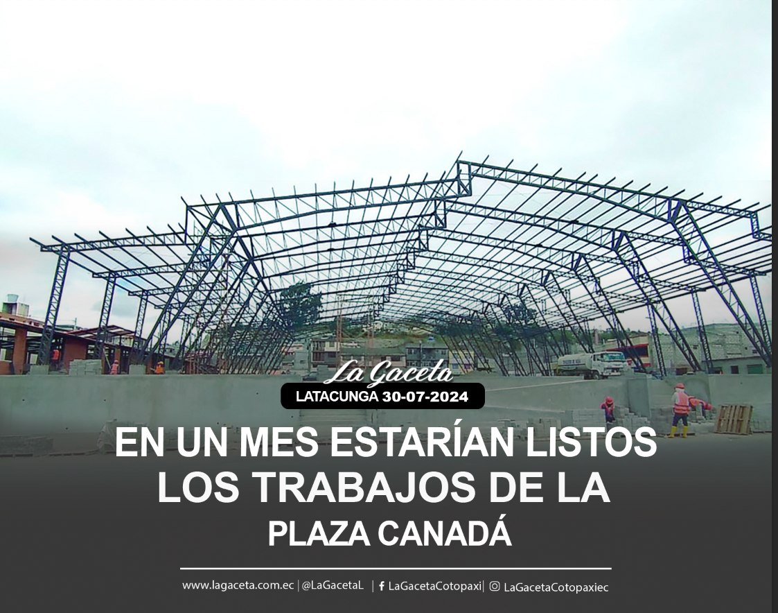 EN UN MES ESTARÍAN LISTOS LOS TRABAJOS DE LA PLAZA CANADÁ