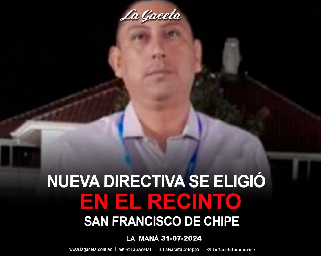 NUEVA DRECTIVA SE ELEGIÓ EN EL RECINTO SAN FRANCISO DE CHIPE