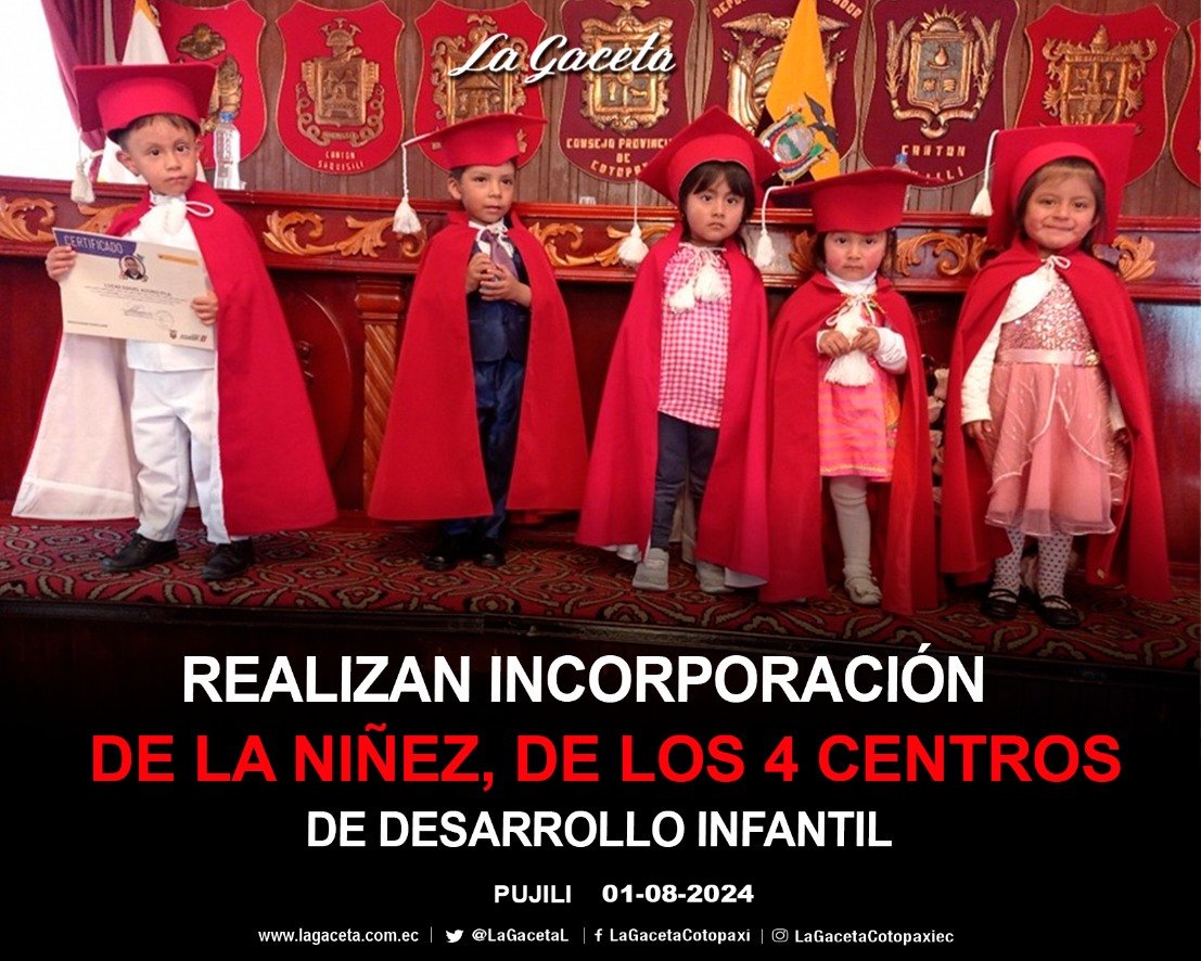 REALIZAN INCORPORACIÓN DE LA NIÑEZ, DE LOS 4 CENTROS DE DESARROLLO INFANTIL