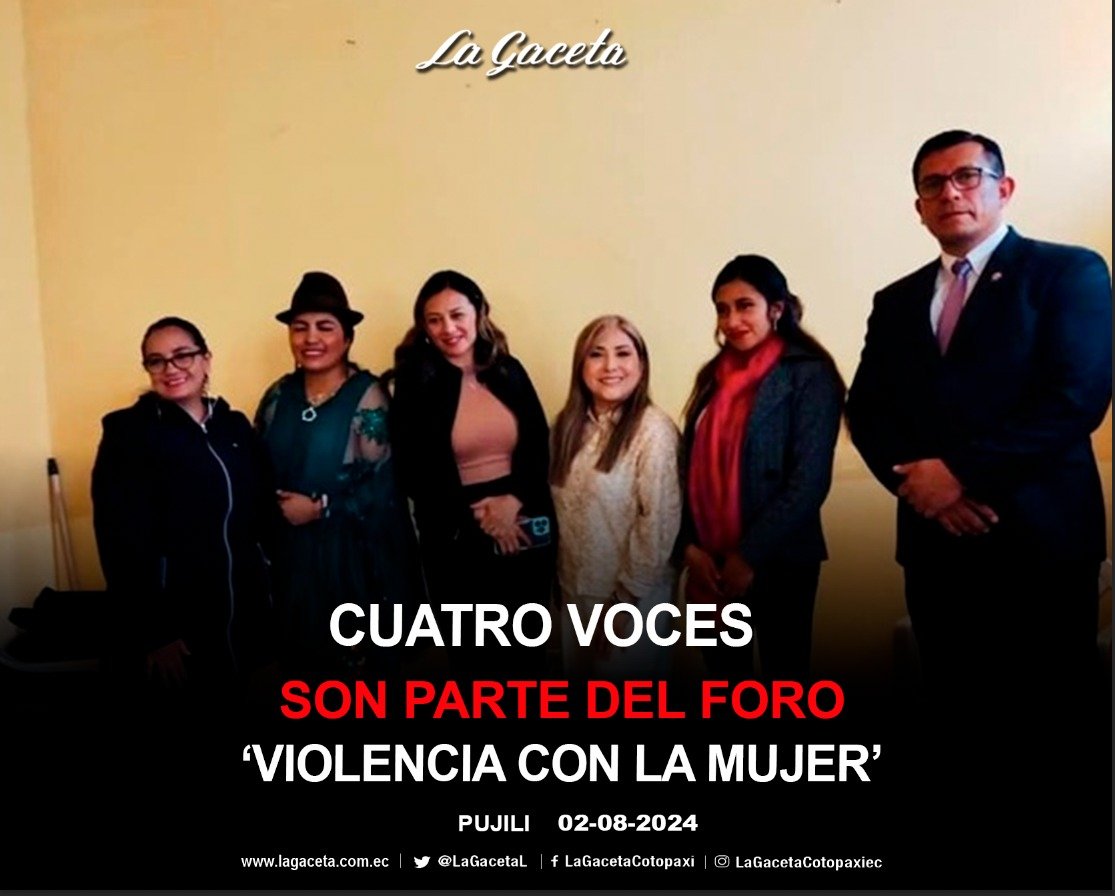 CUATRO VOCES SON PARTE DEL FORO ´VIOLENCIA CON LA MUJER´