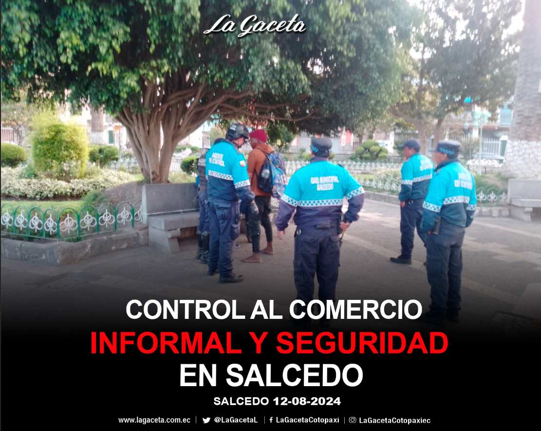 Control al comercio informal y seguridad en Salcedo