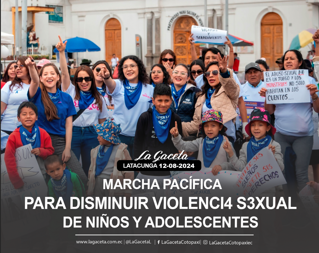 Marcha pacífica para disminuir violencia sexual de niños y adolescentes