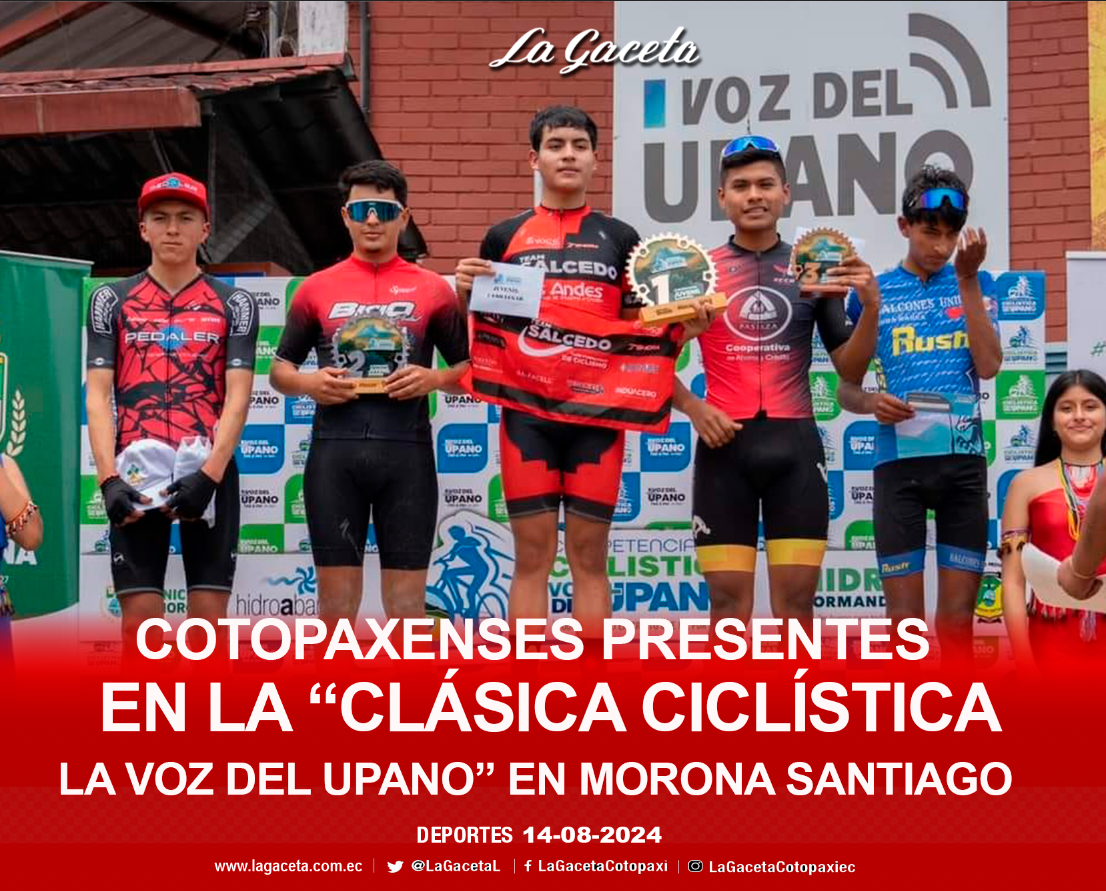 Cotopaxenses presentes en la “Clásica Ciclística La Voz del Upano” en Morona Santiago