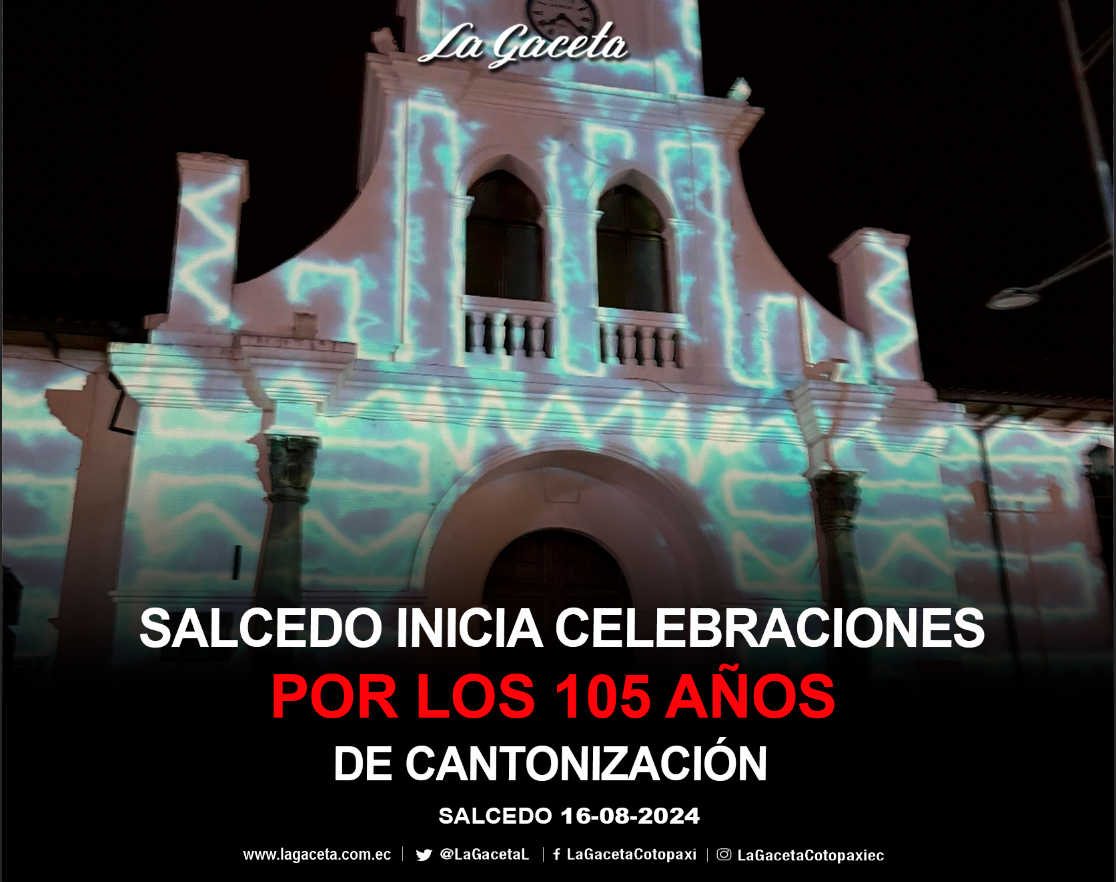 Salcedo inicia celebraciones por los 105 años de cantonización luces