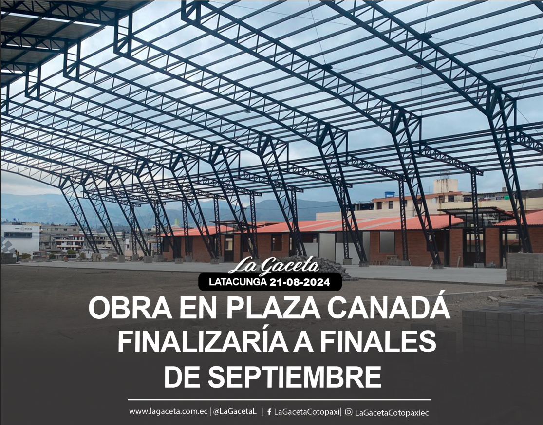 Proyecto en la Plaza Canadá culminaría a finales de septiembre 