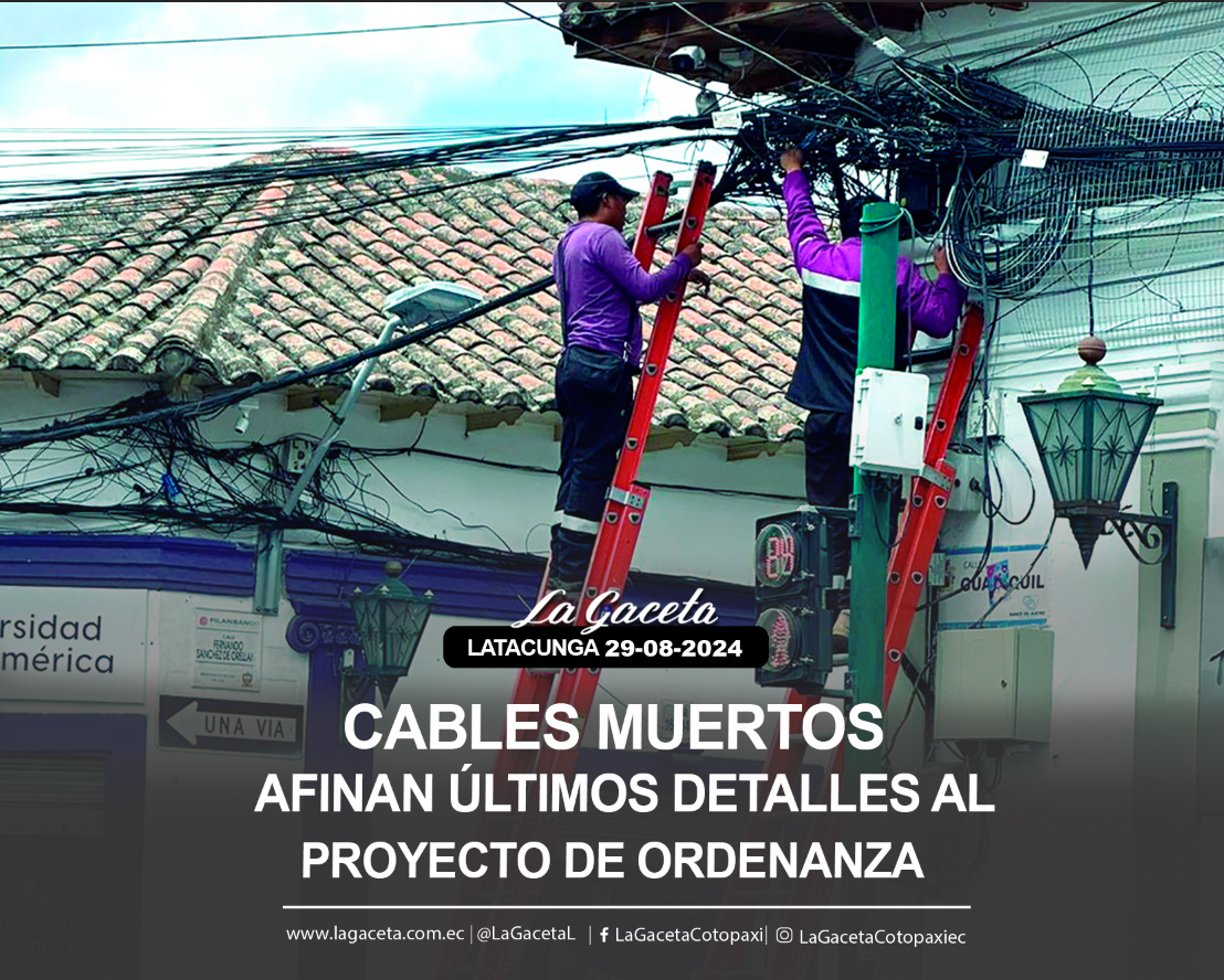 Cables muertos Afinan últimos detalles al proyecto de ordenanza