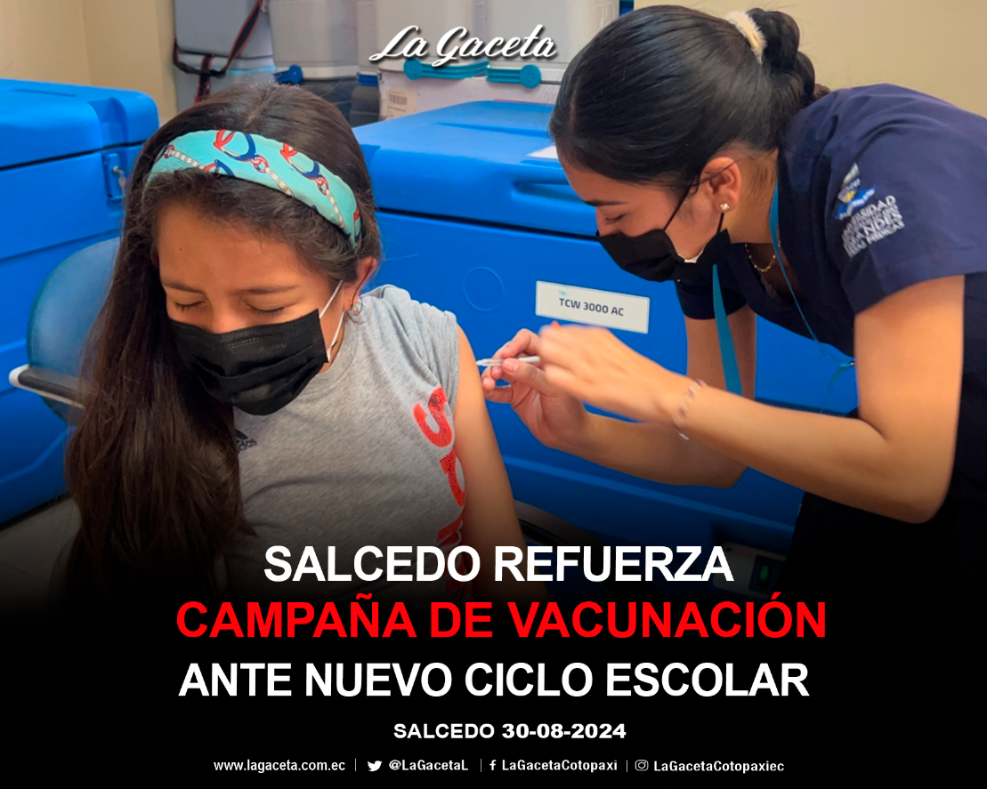 Salcedo refuerza campaña de vacunación ante nuevo ciclo escolar