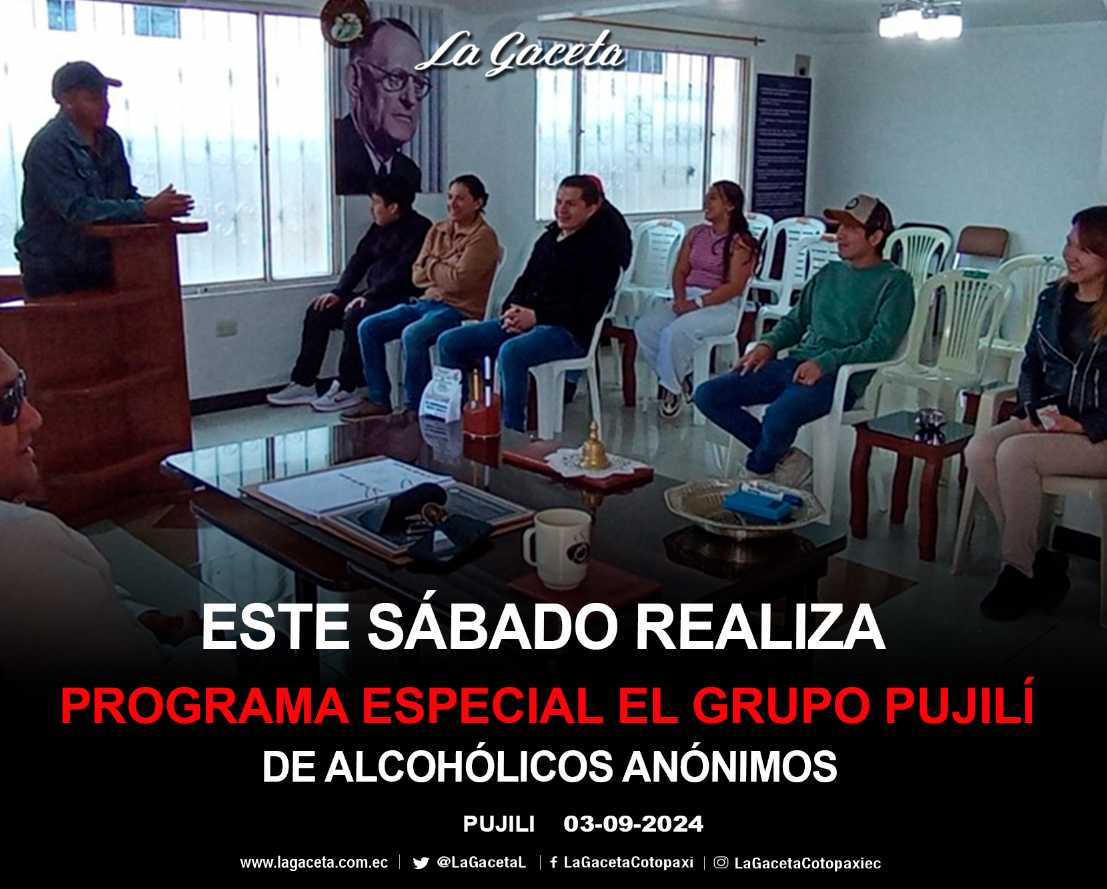 Este sábado realiza programa especial el grupo Pujilí de Alcohólicos Anónimos