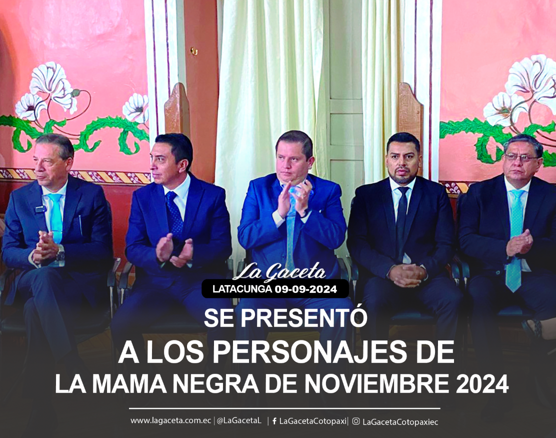 Se presentó a los personajes de la Mama Negra novembrina 2024