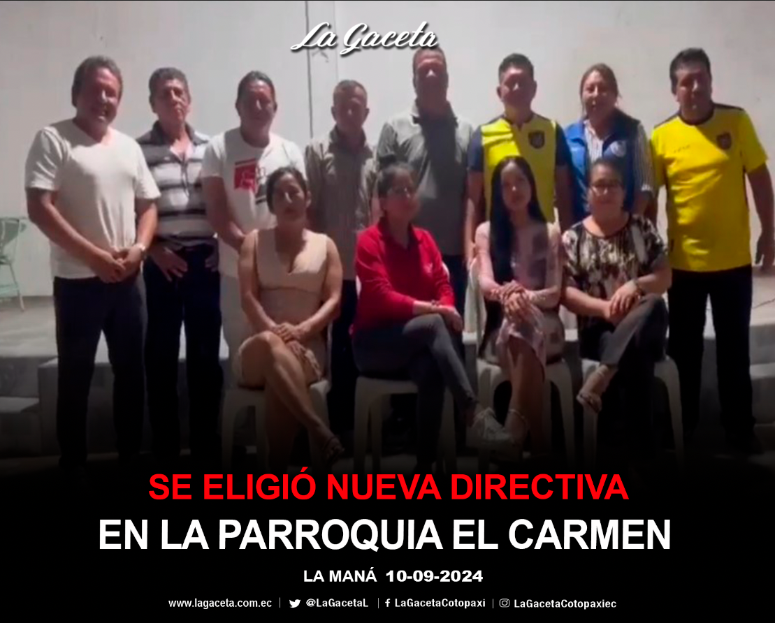 Se eligió nueva directiva en la parroquia El Carmen