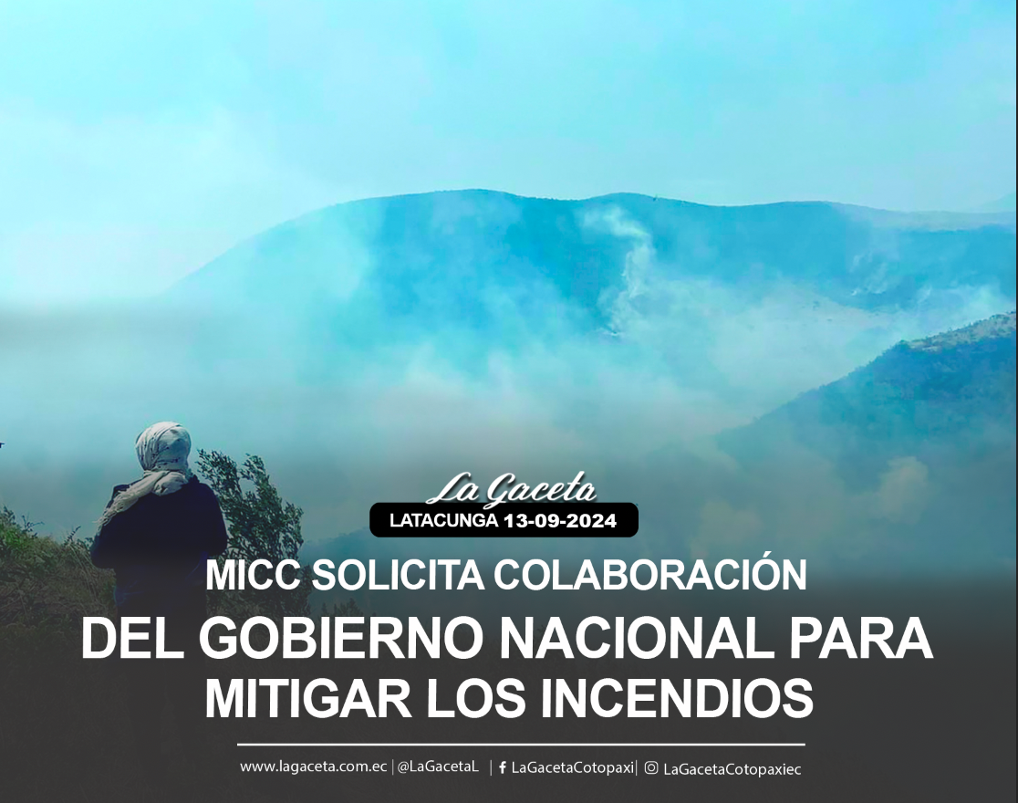 MICC solicita colaboración de Gobierno Nacional para mitigar los incendios 