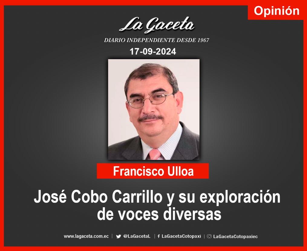 José Cobo Carrillo y su exploración de voces diversas