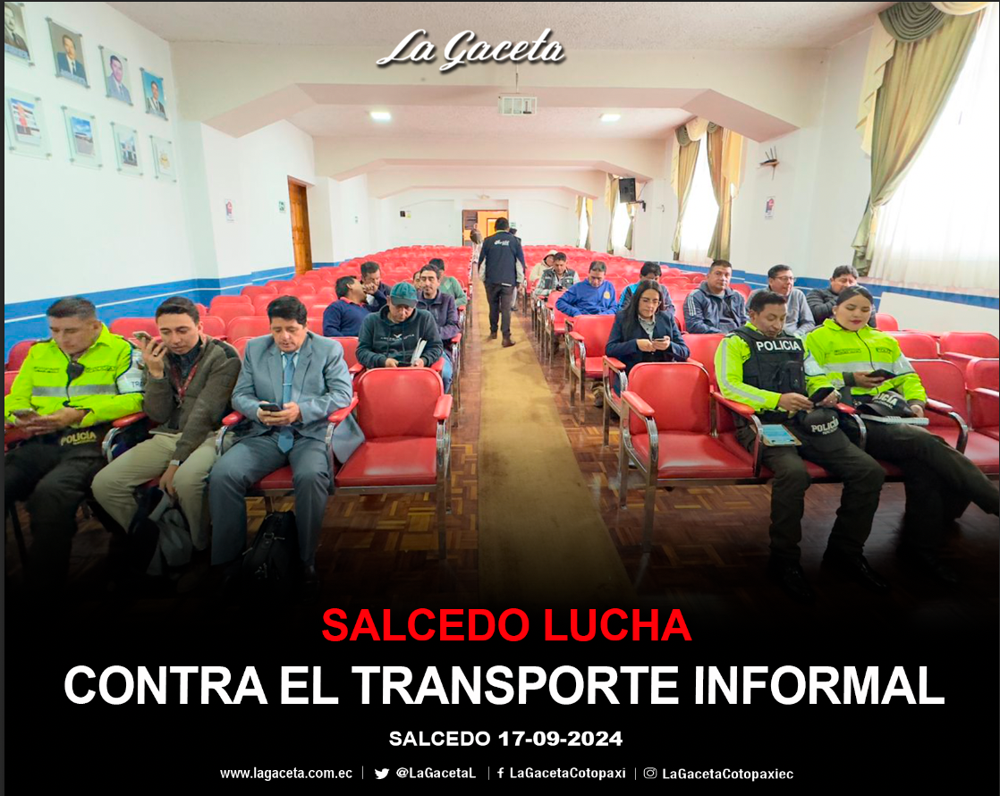 Salcedo lucha contra el transporte informal