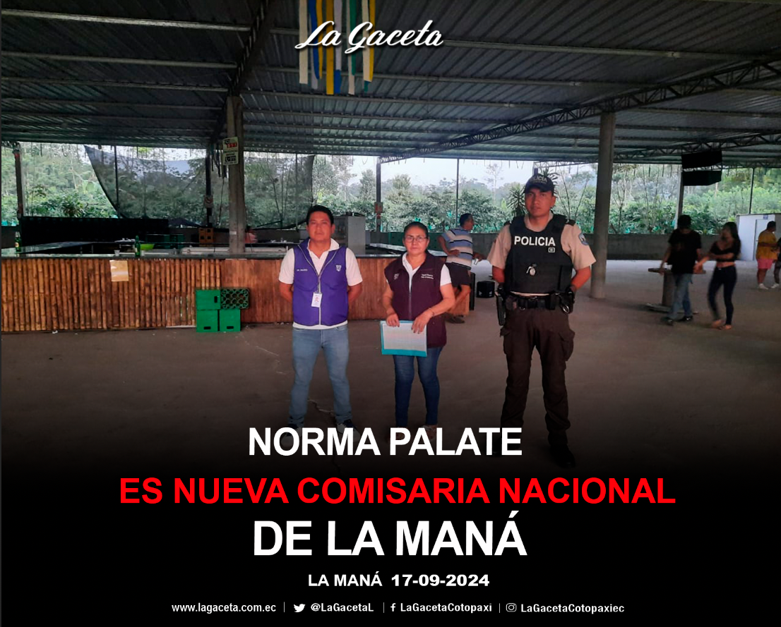 Norma Palate es nueva Comisaria Nacional de La Maná