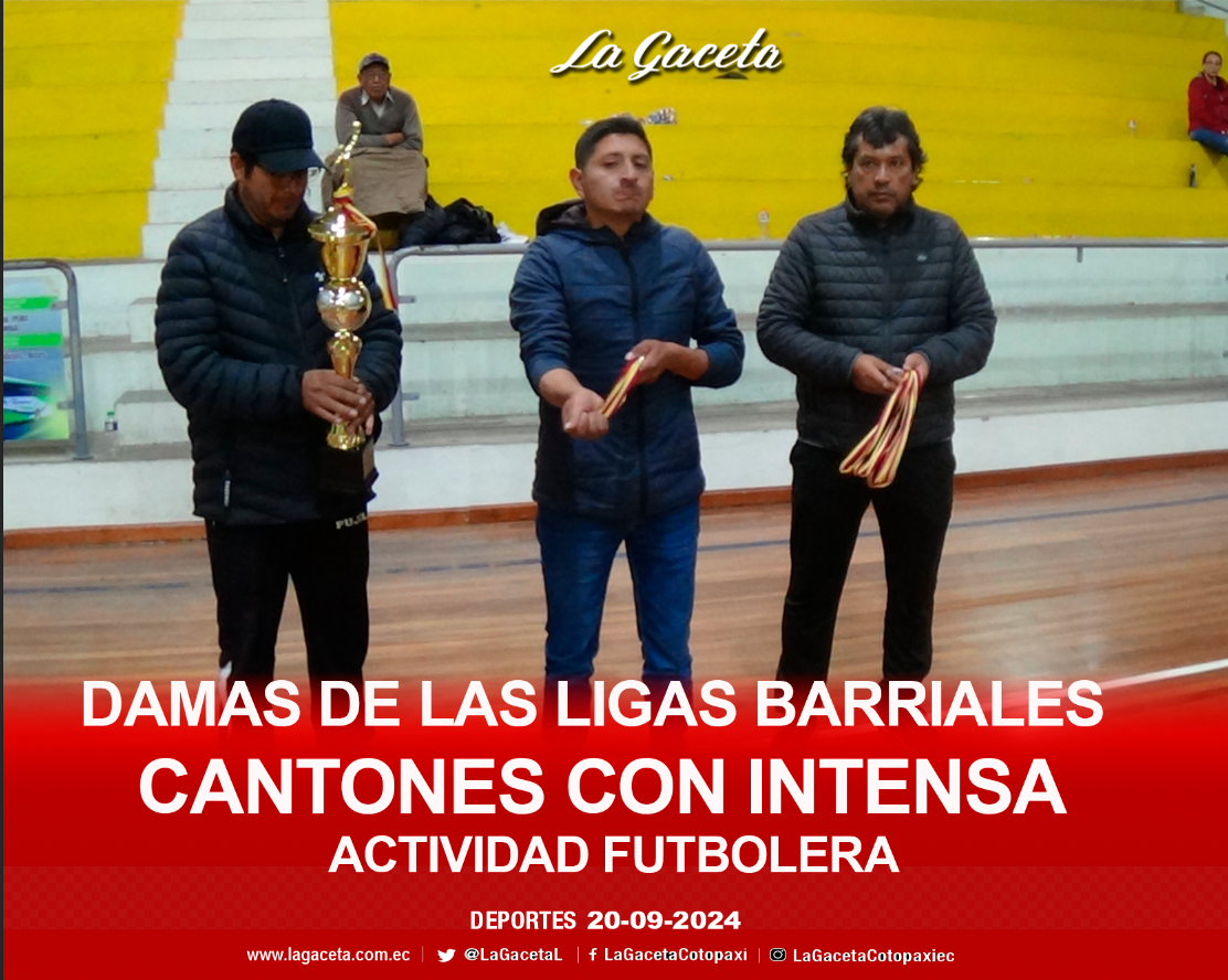 Damas de las ligas barriales cantones con intensa actividad   futbolera