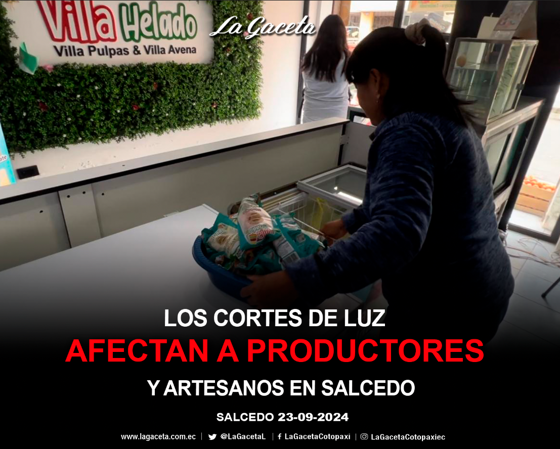 Los cortes de luz afectan a productores y artesanos en Salcedo