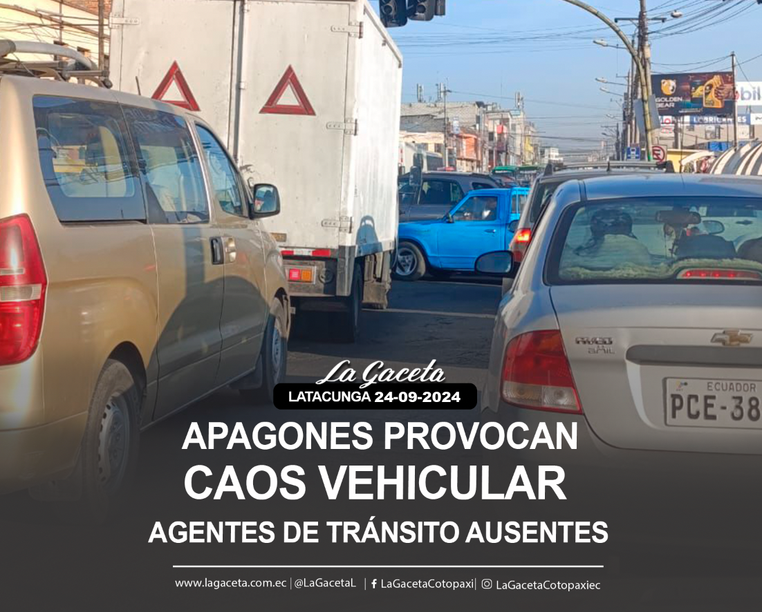 Apagones provocan caos vehicular  Agentes de tránsito ausentes