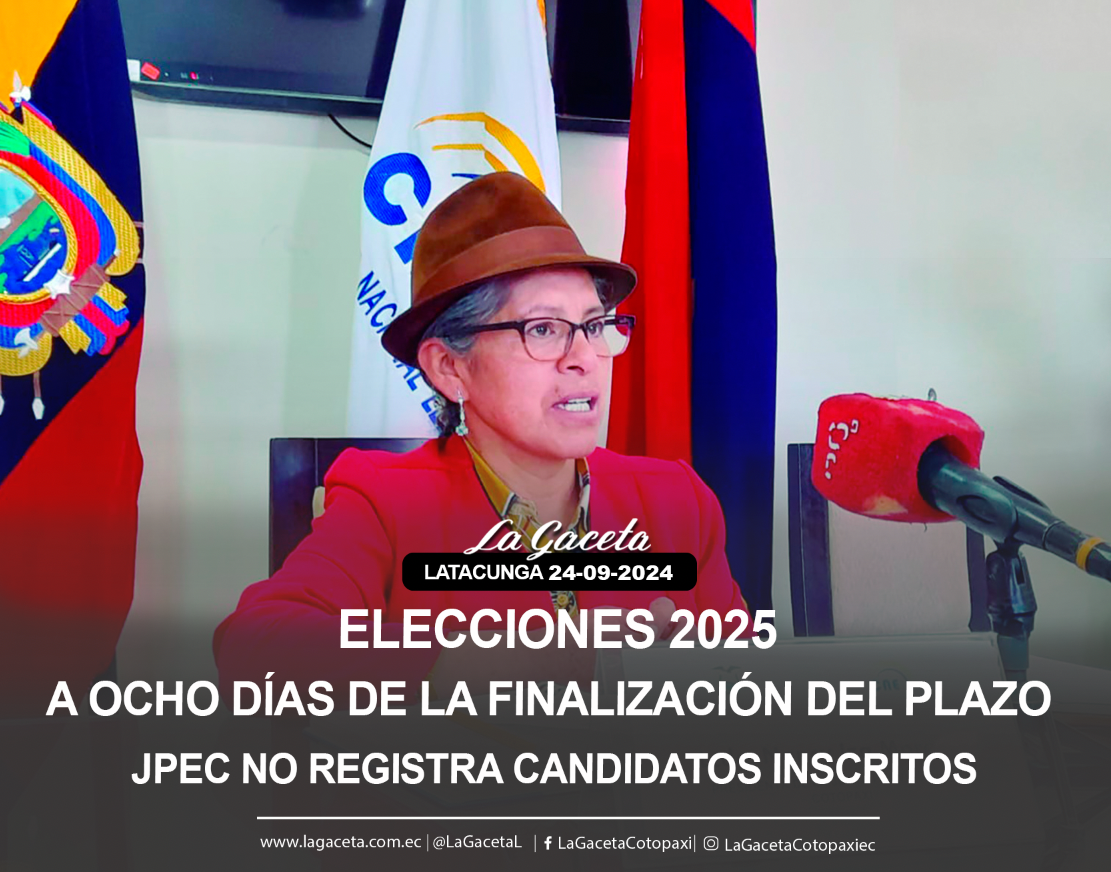 A ocho días de la finalización del plazo, JPEC no registra candidatos inscritos