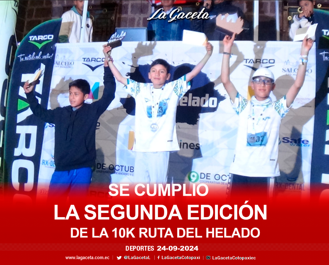 Se cumplio la segunda edición de la 10K Ruta del Helado