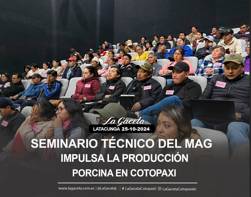 Seminario técnico del MAG impulsa la producción porcina en Cotopaxi