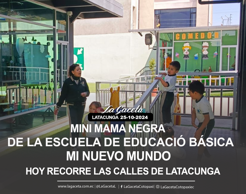 Mini Mama Negra de la Escuela de Educación Básica Mi Nuevo Mundo