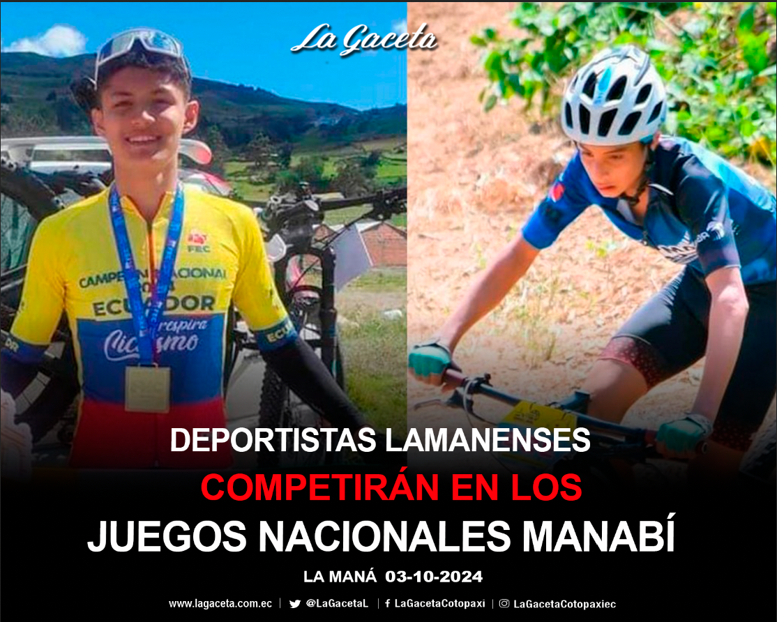 Deportistas lamanenses competirán en los Juegos Nacionales Manabí