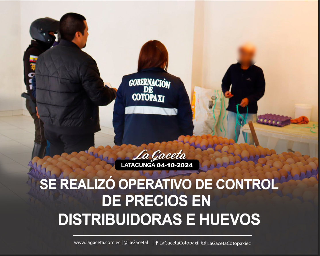 Se realizó operativo de control de precios en distribuidoras de huevos 