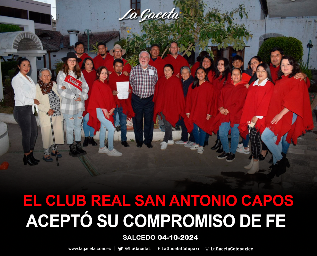 El Club Real San Antonio Capos aceptó su compromiso de fe