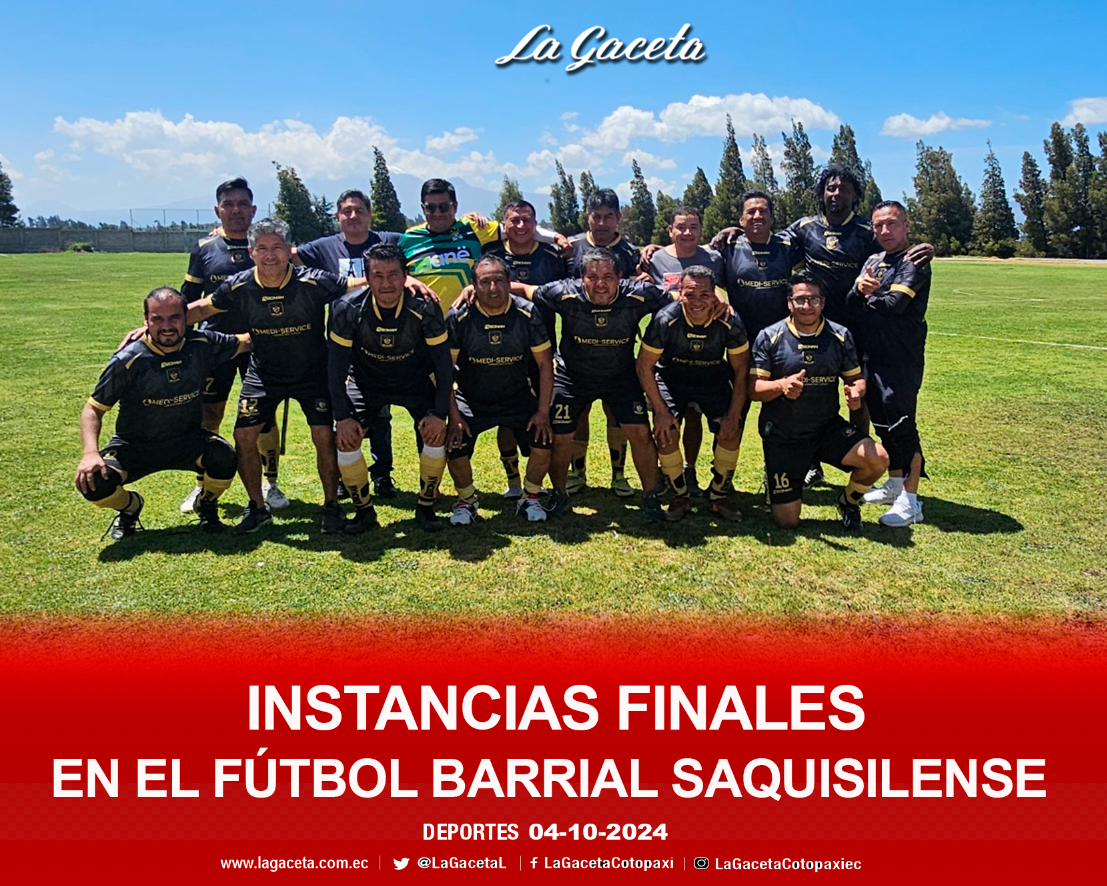 Instancias finales en el fútbol barrial saquisilense