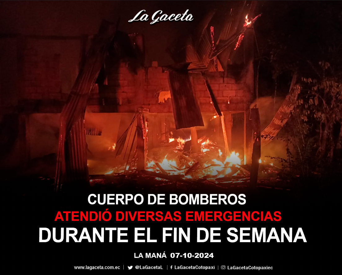 Cuerpo de Bomberos atendió diversas emergencias durante el fin de semana