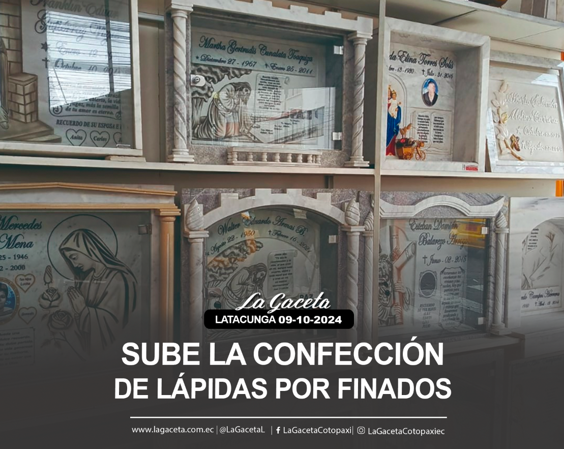 Sube la confección de lápidas por finados