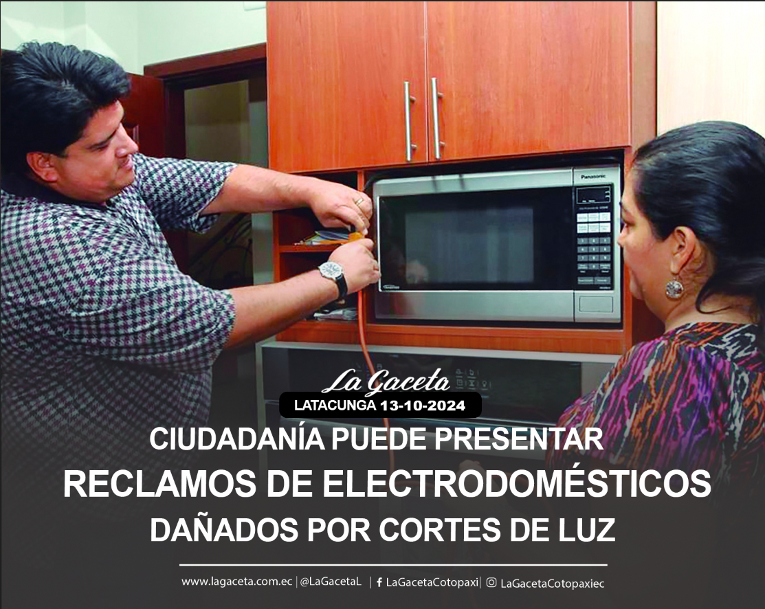 Ciudadanía puede presentar reclamos de electrodomésticos dañados por cortes de luz 