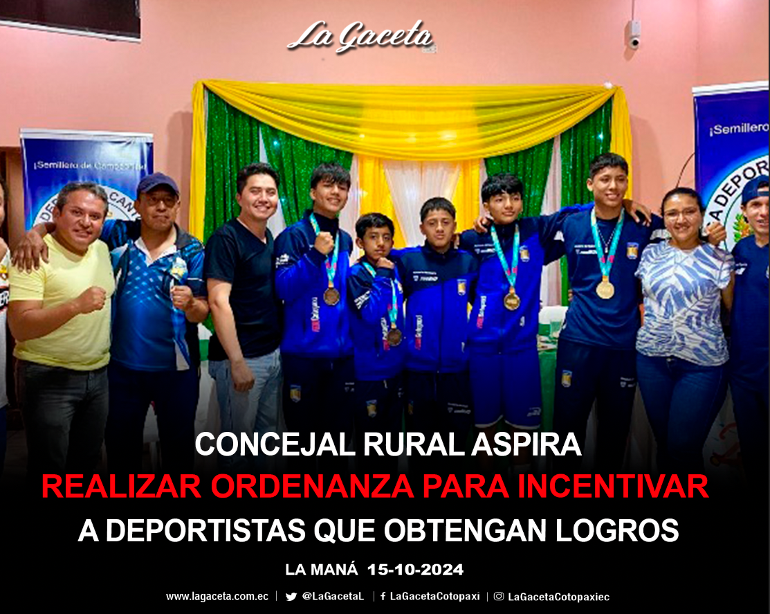 Concejal rural aspira realizar ordenanza para incentivar a deportistas que obtengan logros en juegos nacionales e internacionales.