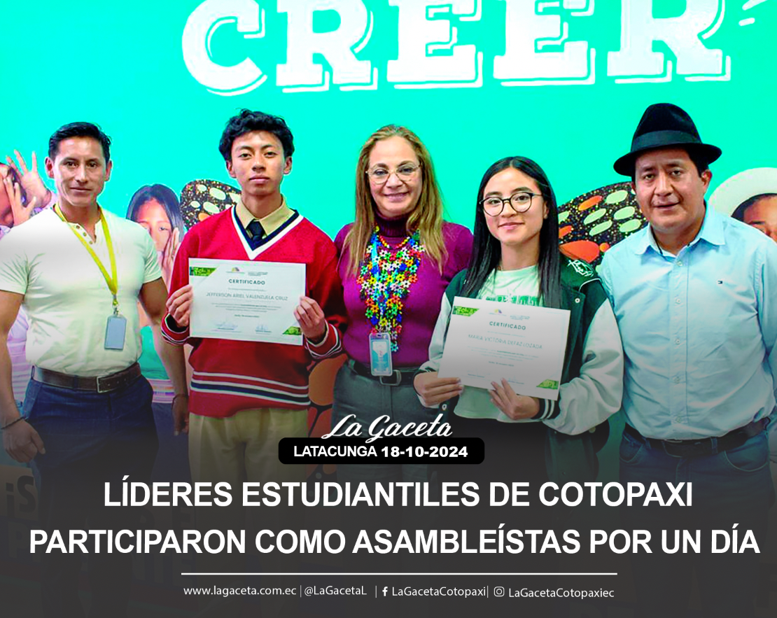 Líderes estudiantiles de Cotopaxi