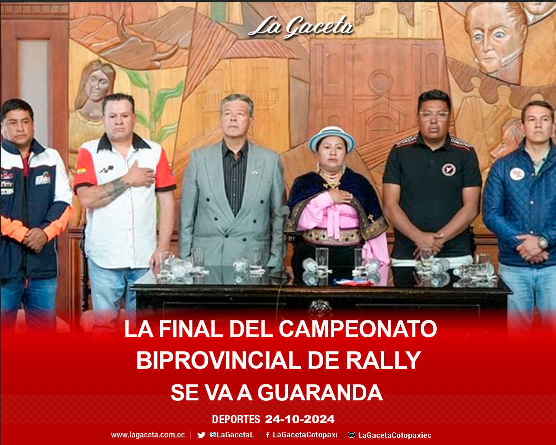 La final del campeonato Biprovincial de Rally  se va a Guaranda