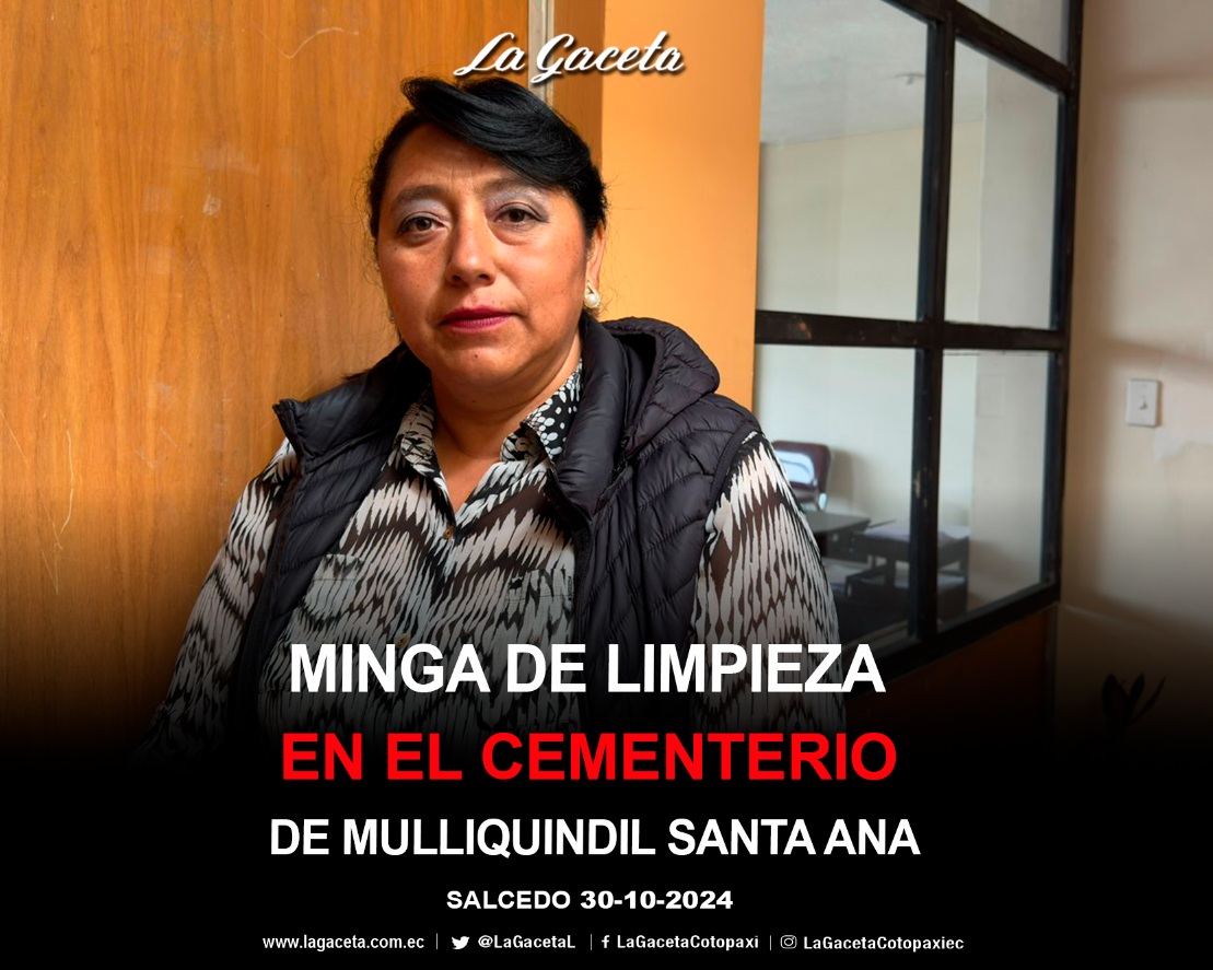 Minga de Limpieza en el Cementerio de Mulliquindil Santa Ana