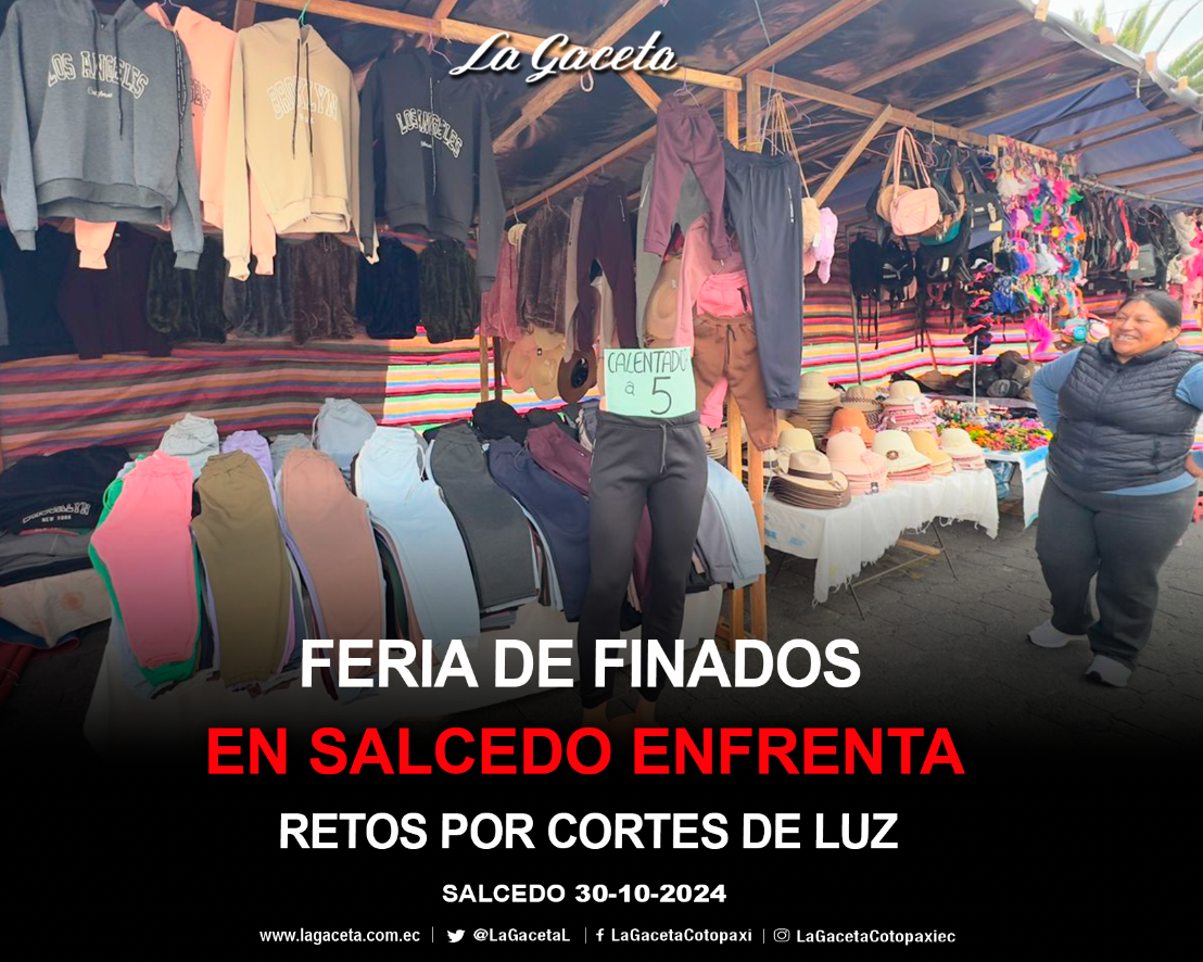 Feria de Finados en Salcedo enfrenta retos por cortes de luz