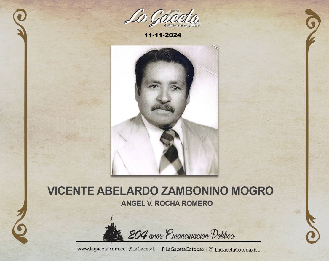 Vicente Abelardo Zambonino Mogro