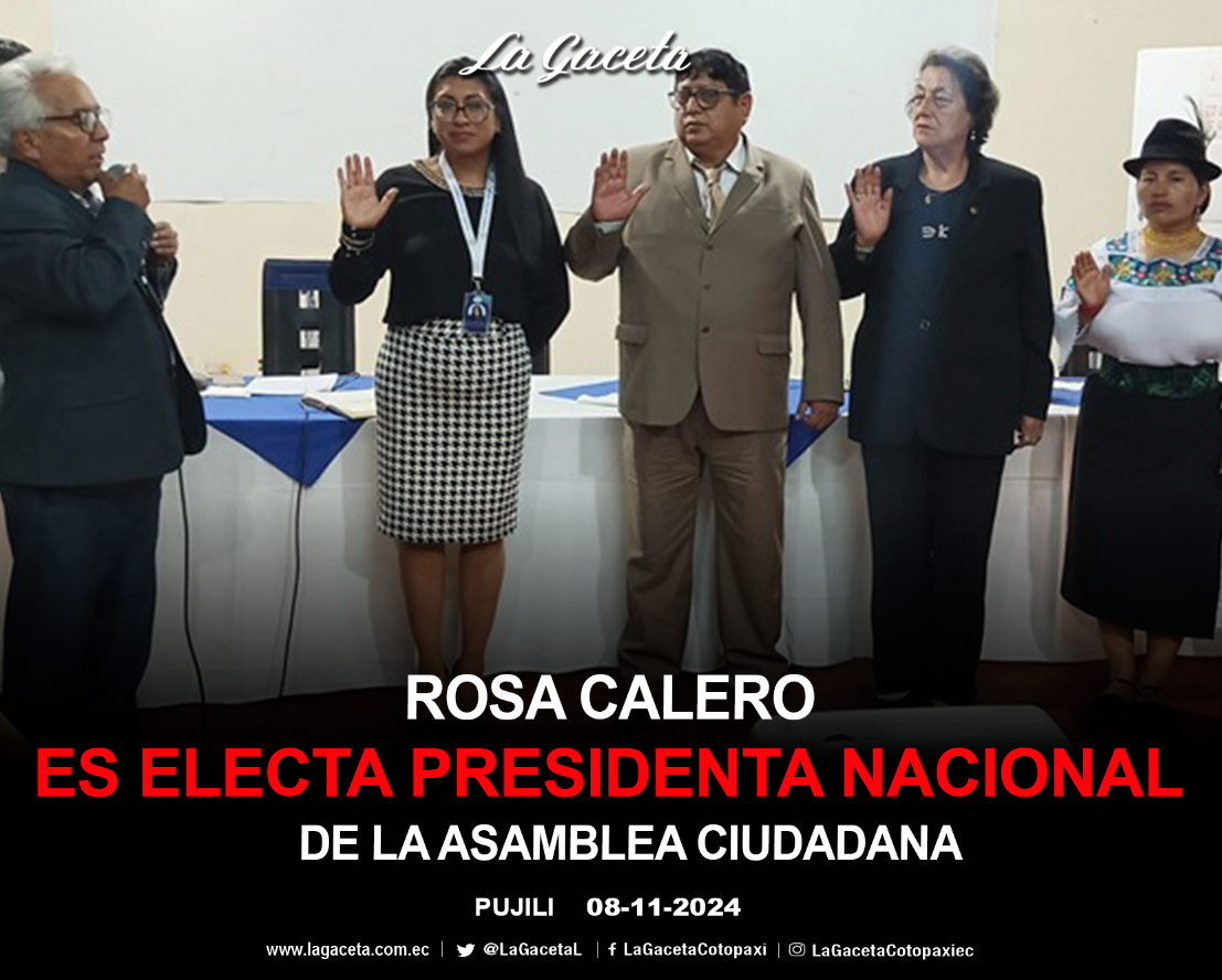 Rosa Calero es electa presidenta nacional de la Asamblea Ciudadana