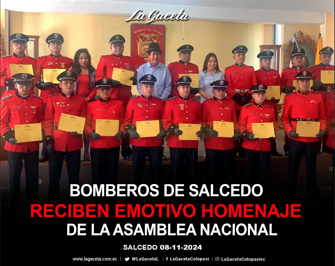 Bomberos de Salcedo reciben emotivo homenaje de la Asamblea Nacional