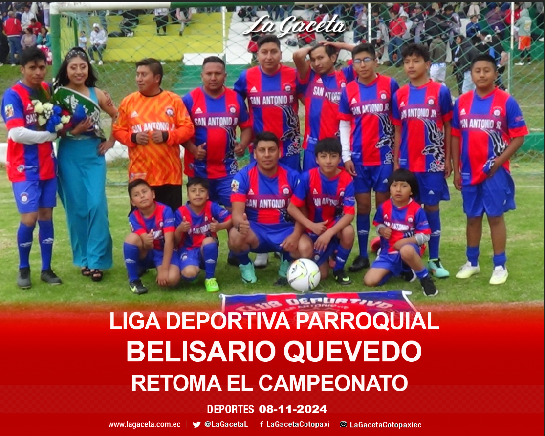 Liga Deportiva Parroquial Belisario Quevedo retoma el campeonato