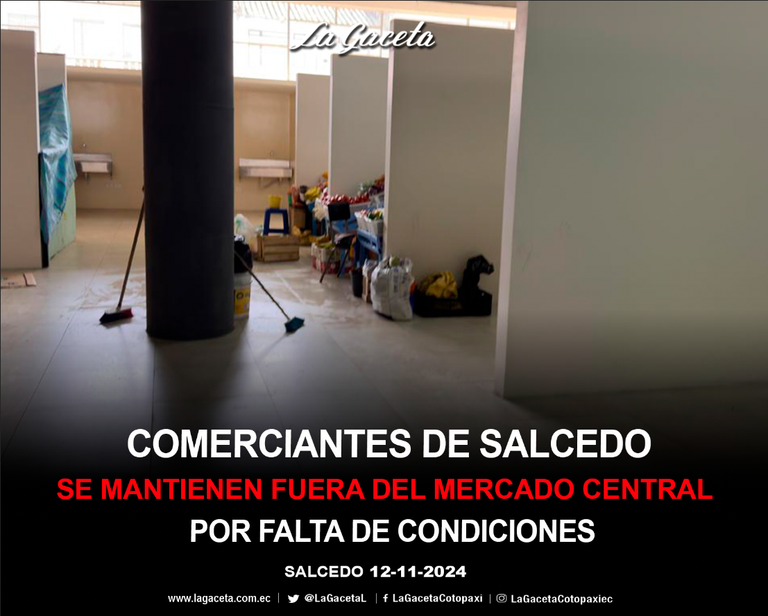 Comerciantes de Salcedo se mantienen fuera del mercado central por falta de condiciones