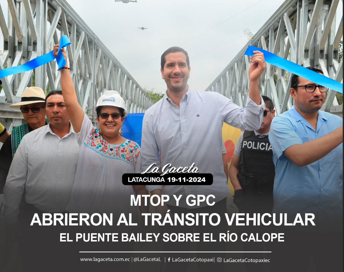 MTOP y GPC abrieron al tránsito vehicular el puente bailey sobre el Río Calope