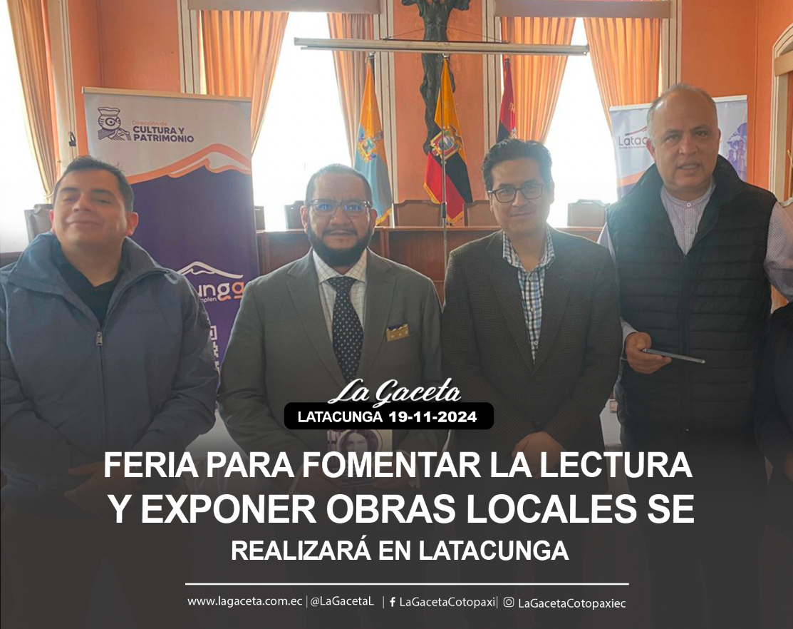 Feria para fomentar la lectura y exponer obras locales se realizará en Latacunga 