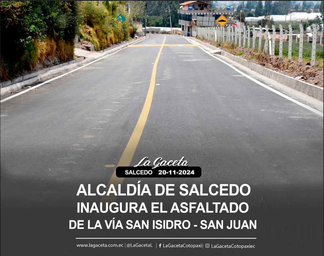 Alcaldía de Salcedo inaugura el asfaltado de la vía San Isidro – San Juan