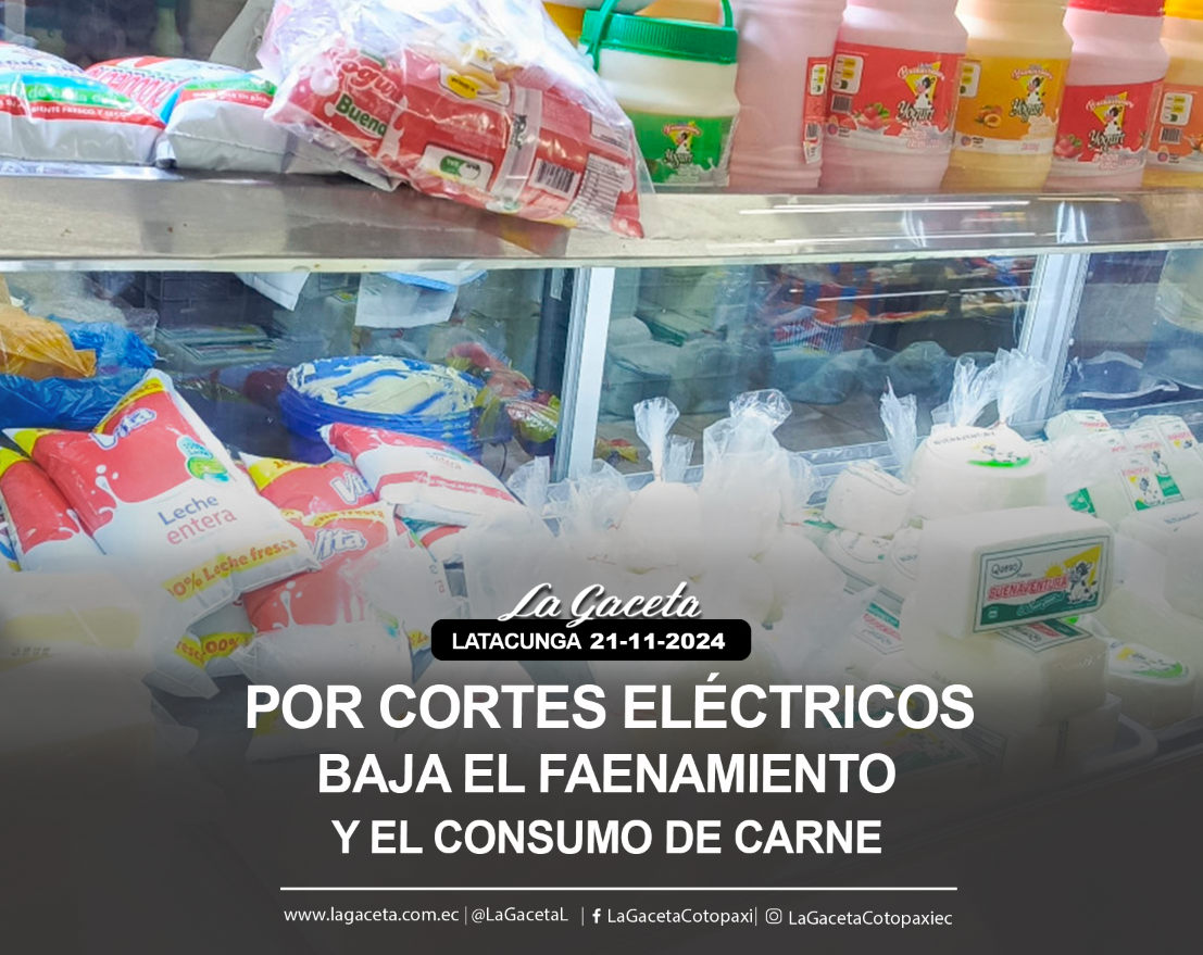 Por cortes eléctricos baja faenamiento y consumo de carne